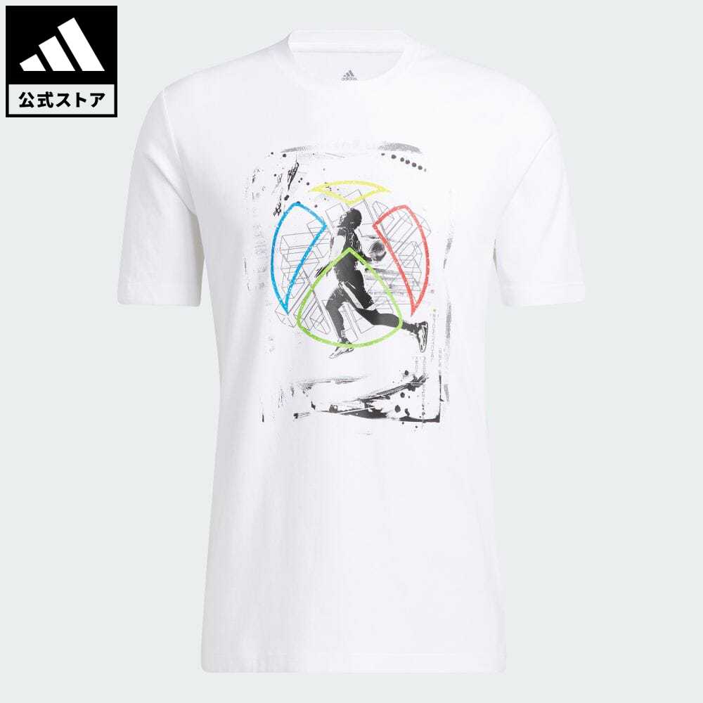 【公式】アディダス adidas 返品可 バスケットボール ドノバン・ミッチェル × Xbox Tシャツ メンズ ウェア・服 トップス Tシャツ 白 ホワイト HE4905 半袖