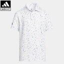 【公式】アディダス adidas 返品可 ゴルフ BOYS フラッグプリント 半袖シャツ キッズ／子供用 ウェア・服 トップス ポロシャツ 緑 グリーン HD4953