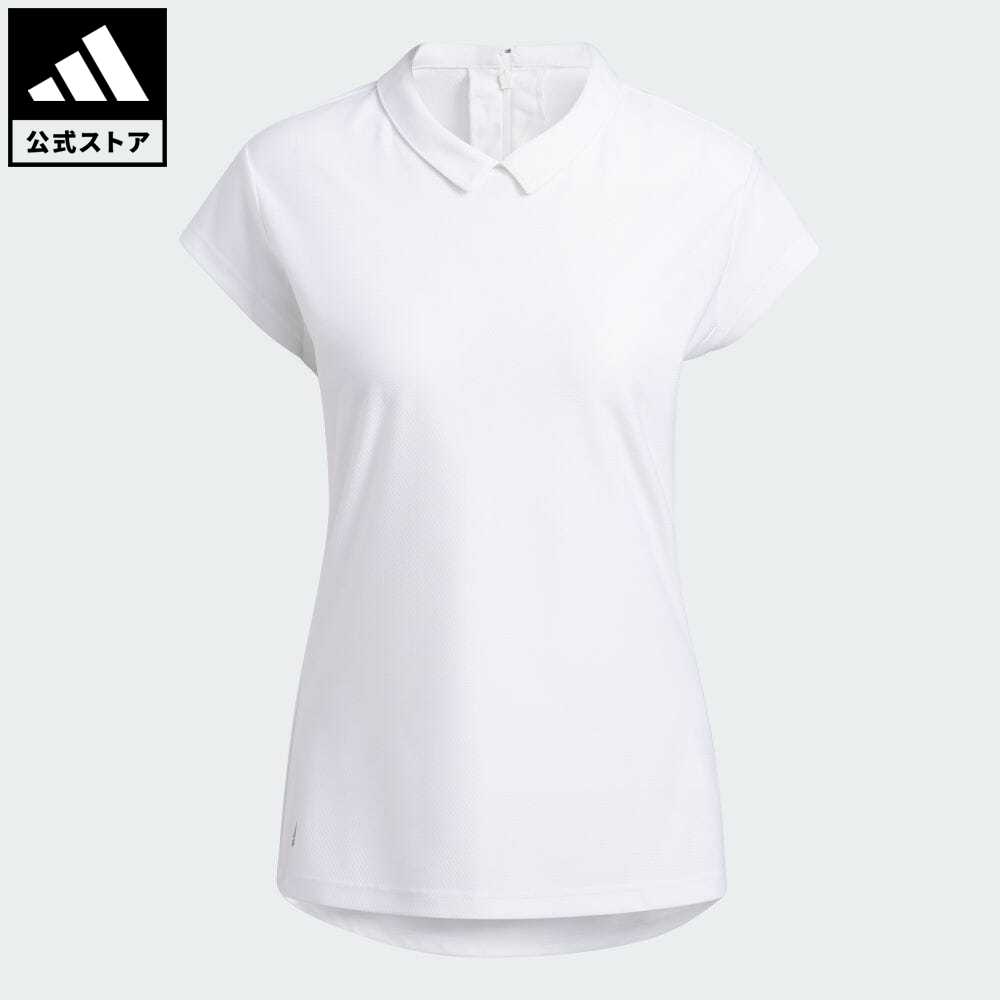 【公式】アディダス adidas 返品可 ゴルフ グラフィックジャカード 半袖プルオーバーシャツ レディース ウェア・服 トップス ポロシャツ 白 ホワイト HG8383