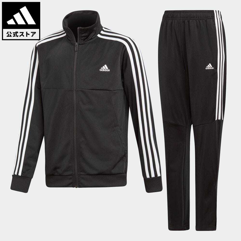【公式】アディダス adidas 返品可 B TIROジャージ上下セット (裾ジッパー) スポーツウェア キッズ／子供用 ウェア・服 セットアップ ジャージ 黒 ブラック DV1738 上下 ポイント20倍対象のサムネイル