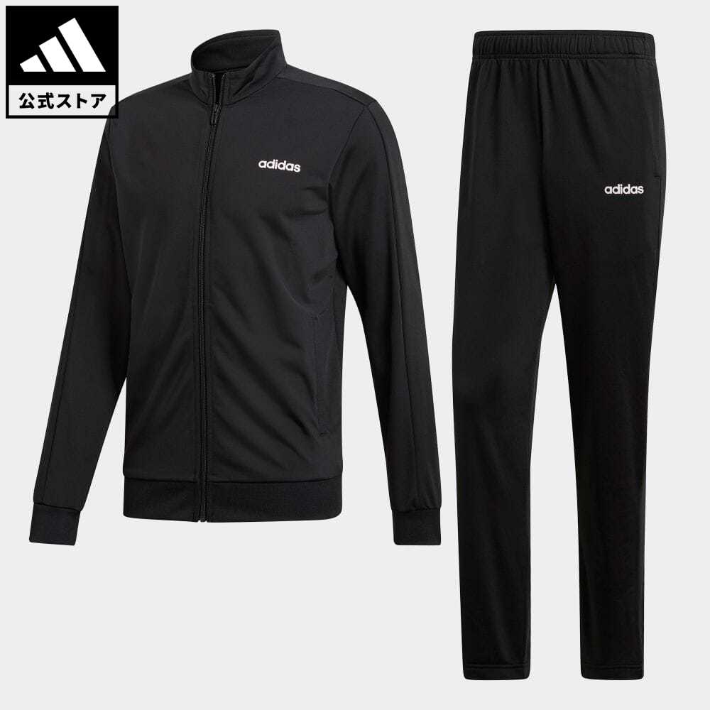 【公式】アディダス adidas 返品可 MTS BASICS スポーツウェア メンズ ウェア・服 セットアップ ジャージ 黒 ブラック DV2470 上下