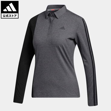 【20%OFFクーポン対象 08/19 10:00〜08/23 09:59】【公式】アディダス adidas 返品可 ゴルフ カラーブロック 長袖ボタンダウンシャツ / Long Sleeve Polo Shirt レディース ウェア・服 トップス ポロシャツ グレー FS6358 notp