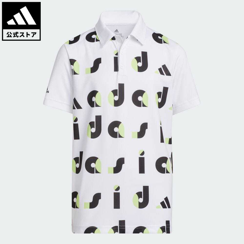 【公式】アディダス adidas 返品可 ゴルフ BOYS グラフィック 半袖シャツ キッズ／子供用 ウェア・服 トップス ポロシャツ 黒 ブラック HC0251 p0517