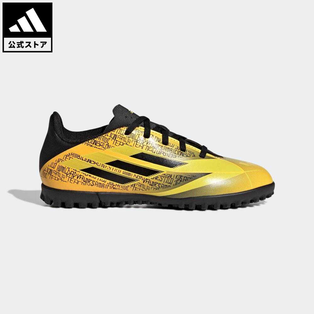 【公式】アディダス adidas 返品可 サッカー エックス スピードフロー Messi.4 TF J / ターフ用 / X Speedflow Messi.4 TF J キッズ／子供用 シューズ・靴 スポーツシューズ オレンジ GW7430 スパイクレス pointup1111