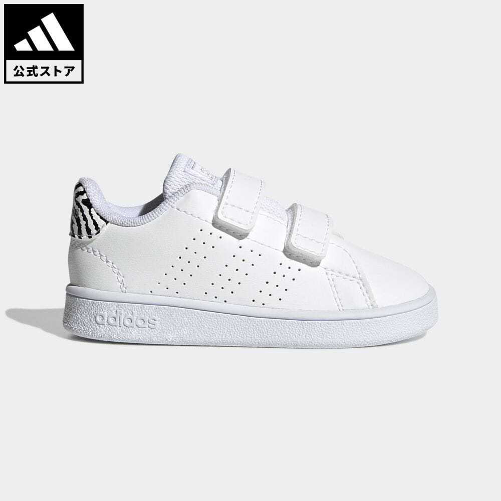 【公式】アディダス adidas 返品可 テニス アドバンコート / Advancourt キッズ／子供用 シューズ・靴 スポーツシューズ グレー GZ7629 テニスシューズ