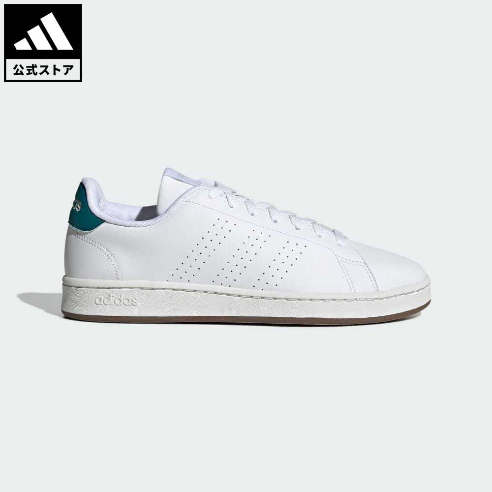 【公式】アディダス adidas 返品可 テニス アドバンコート / Advancourt スポーツウェア メンズ レディース シューズ・靴 スポーツシューズ 白 ホワイト GW5537 テニスシューズ whitesneaker