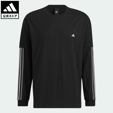 【20%OFFクーポン対象 08/19 10:00〜08/23 09:59】【公式】アディダス adidas 返品可 シティ 長袖Tシャツ メンズ ウェア・服 トップス Tシャツ 黒 ブラック HC9977 ロンt