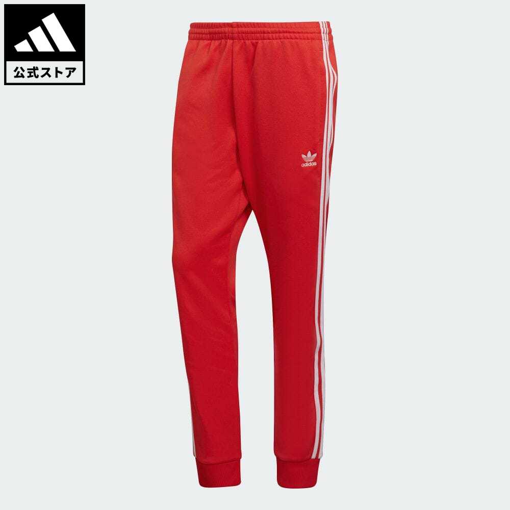 【20%OFFクーポン対象 08/19 10:00〜08/23 09:59】【公式】アディダス adidas 返品可 アディカラー クラシック Primeblue SST トラックパンツ（ジャージ） オリジナルス メンズ レディース ウェア・服 ボトムス ジャージ パンツ 赤 レッド HF2134 下