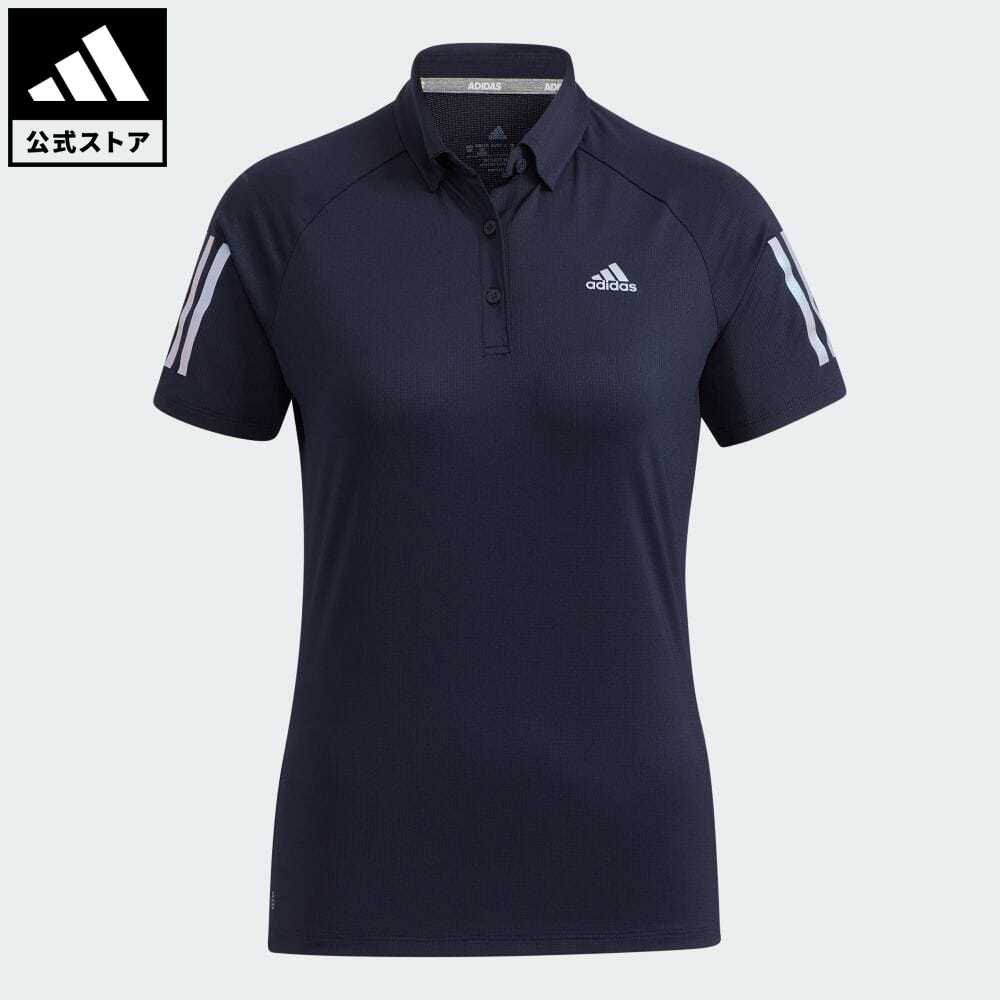【50%OFF 9/19-9/25】【公式】アディダス adidas 返品可 ゴルフ スリーストライプス 半袖ストレッチボタンダウンシャツ レディース ウェア・服 トップス ポロシャツ 青 ブルー HB3628 Gnotのサムネイル