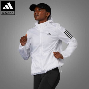 【1,500円OFFクーポン対象 10/20 10:00〜10/26 09:59】【公式】アディダス adidas 返品可 ランニング オウン ザ ラン フード付き ランニング ウインドブレーカー レディース ウェア・服 アウター ジャケット 白 ホワイト HB9369 ランニングウェア