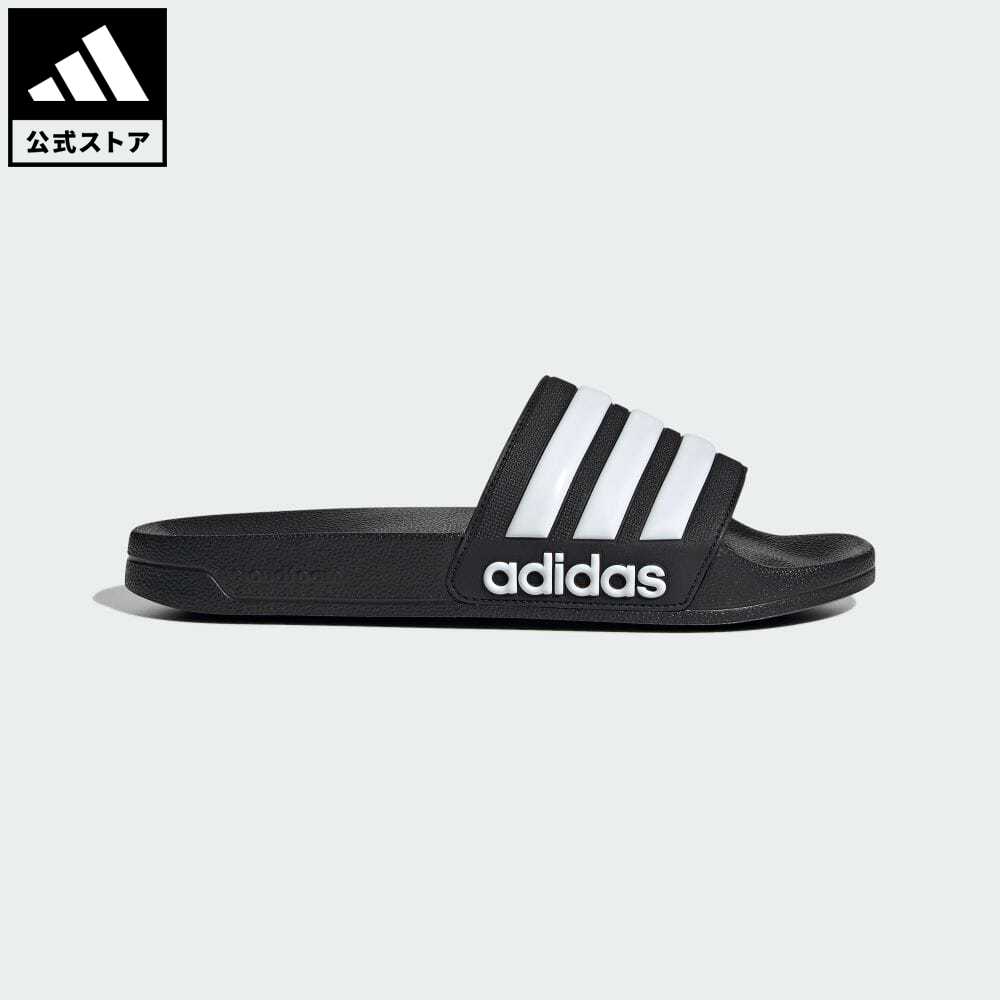 【公式】アディダス adidas 返品可 アディレッタ シャワー サンダル / Adilette Shower Slides スポーツウェア メンズ レディース シューズ 靴 サンダル Slide / スライド 黒 ブラック GZ5922 p0517