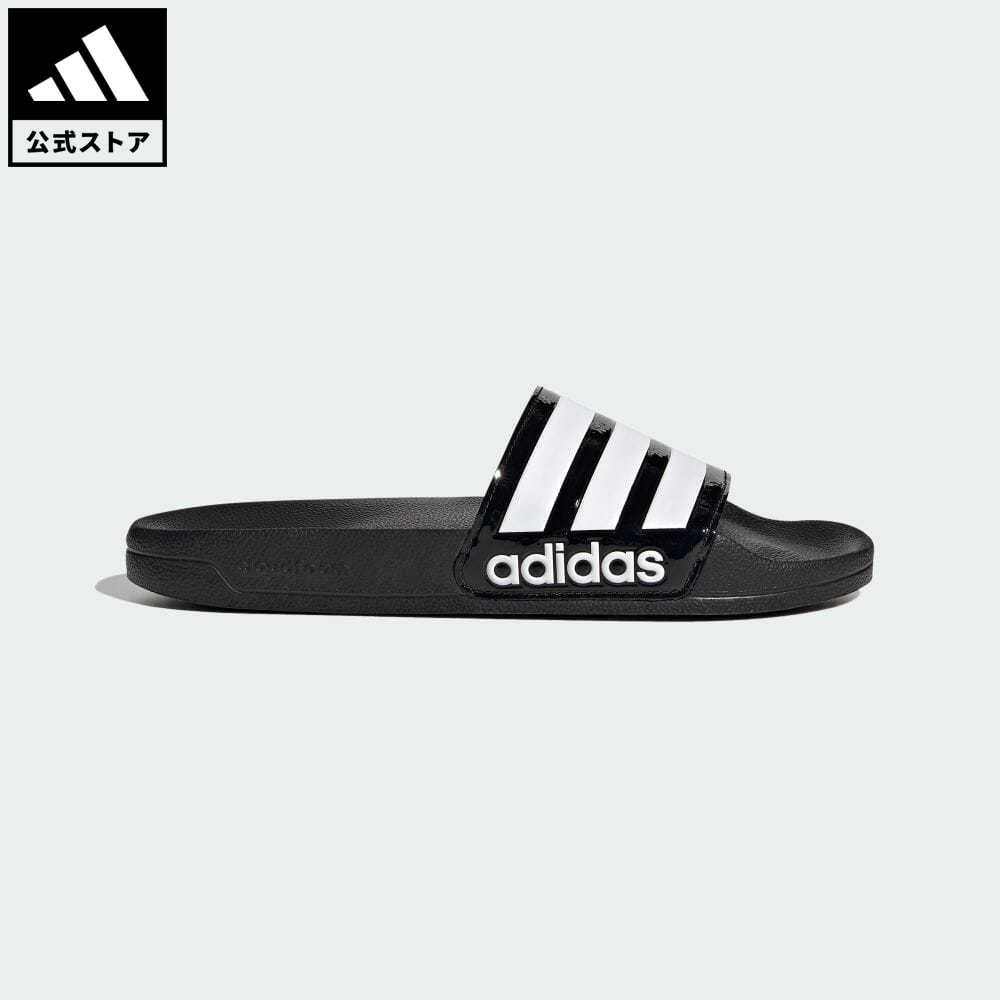 【公式】アディダス adidas 返品可 アディレッタ シャワー サンダル / Adilette Shower Slides スポーツウェア レディース シューズ・靴 サンダル Slide / スライド 黒 ブラック FZ2852 p1004