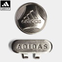 【公式】アディダス adidas 返品可 ゴルフ メタルクリップマーカー メンズ アクセサリー その他アクセサリー シルバー GA0320 その1