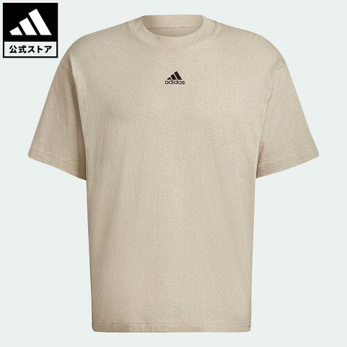 【公式】アディダス adidas 返品可 草木染めTシャツ（ジェンダーニュートラル） メンズ ウェア・服 トップス Tシャツ ベージュ HE3068 半袖 eoss22ss