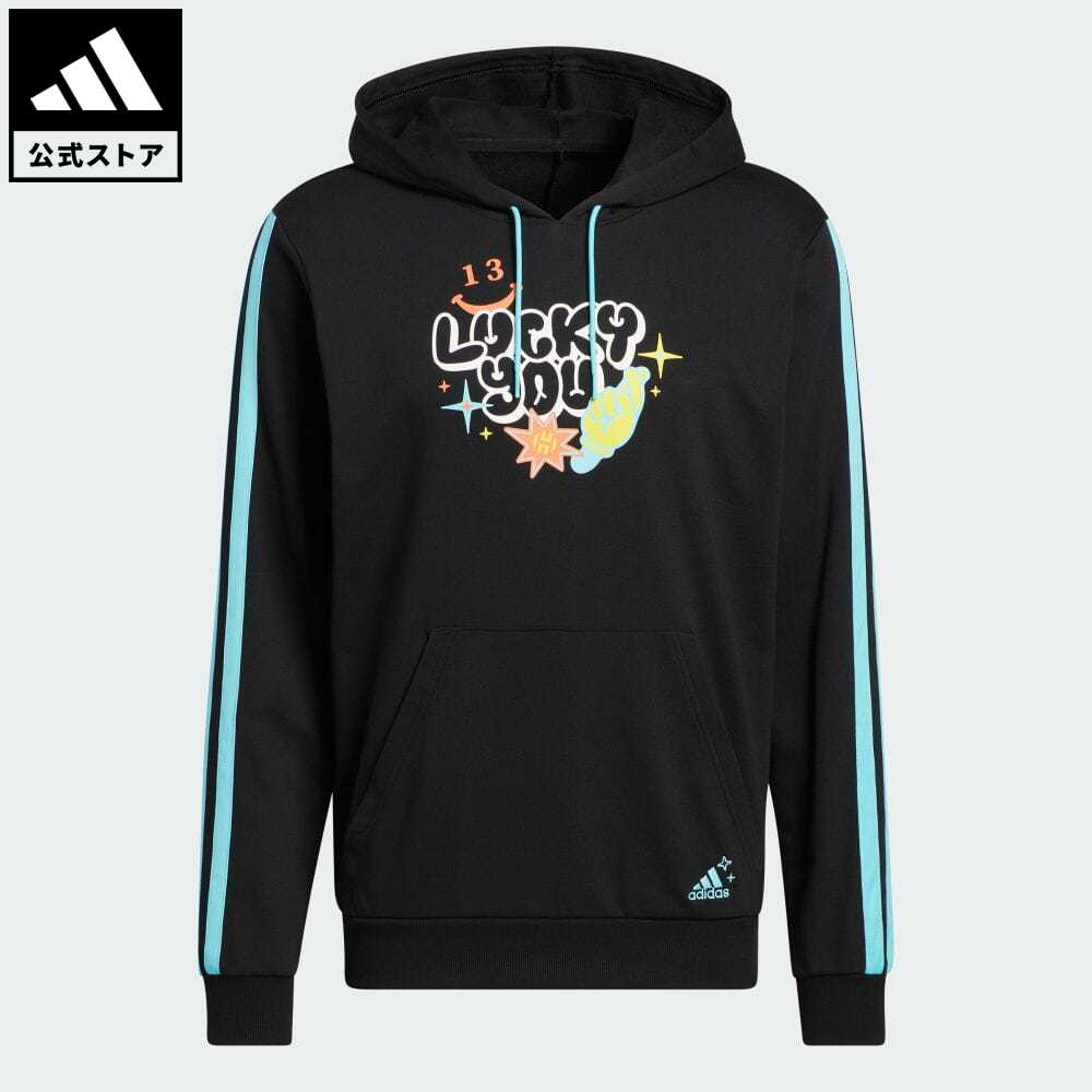 【20%OFFクーポン対象 08/19 10:00〜08/23 09:59】【公式】アディダス adidas 返品可 バスケットボール ハーデン Vol. 6 Lucky You パーカー メンズ ウェア・服 トップス スウェット（トレーナー） 黒 ブラック HK3008