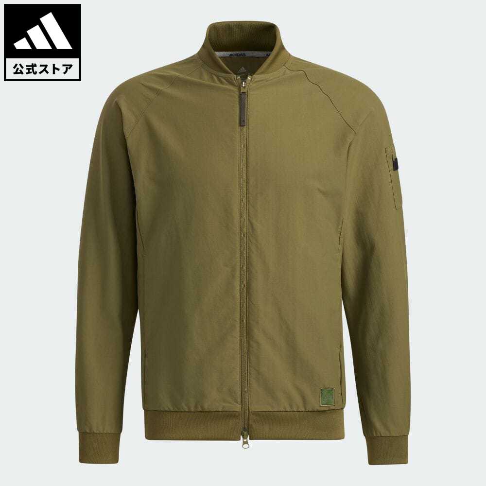 【公式】アディダス adidas 返品可 ゴルフ ストレッチツイル 長袖フルジップジャケット メンズ ウェア・服 アウター ジャケット 緑 グリーン H64636