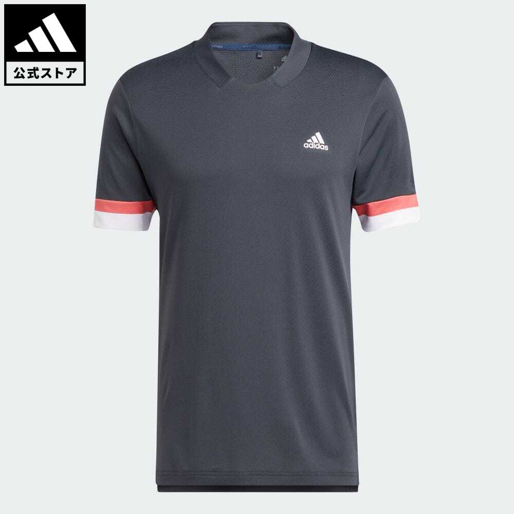 ポロシャツ メンズ（3000円程度） 【公式】アディダス adidas 返品可 ゴルフ HEAT .RDY カラーブロック 半袖スキッパーシャツ メンズ ウェア・服 トップス ポロシャツ グレー HI4752 Gnot