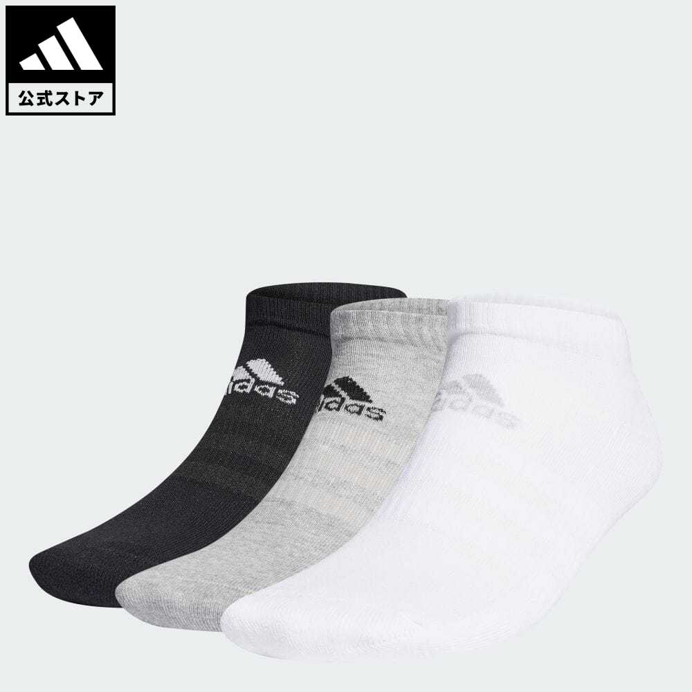 【公式】アディダス adidas 返品可 ジム・トレーニング クッション ローカット ソックス 3足組み [Cushioned Low-Cut Socks 3 Pairs] メンズ レディース アクセサリー ソックス・靴下 シューズインソックス GC7303のサムネイル