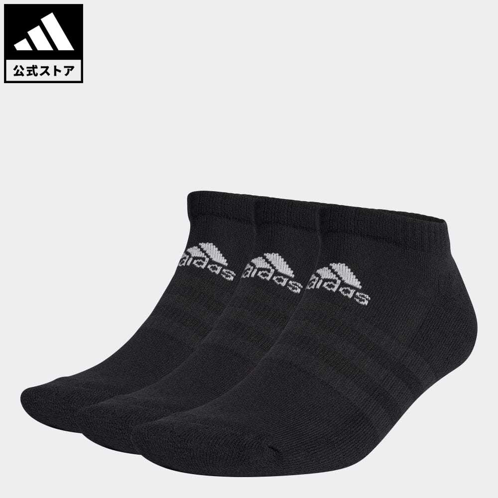 【公式】アディダス adidas 返品可 ジム・トレーニング クッション ローカット ソックス 3足組み [Cushioned Low-Cut Socks 3 Pairs] メンズ レディース アクセサリー ソックス・靴下 シューズインソックス GC7304のサムネイル