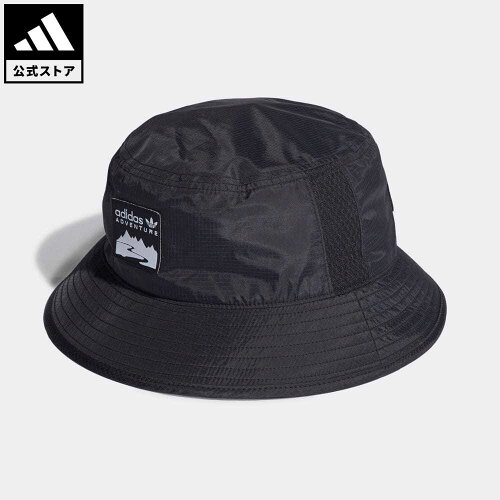 【公式】アディダス adidas 返品可 アディダス アドベンチャー バケットハット オリジナルス レディース メンズ アクセサリー 帽子 バケツ帽 黒 ブラック HD9761