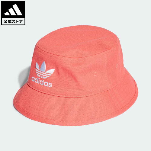 【公式】アディダス adidas 返品可 オリジナルス ハット [BUCKET HAT CORE] オリジナルス メンズ レディース アクセサリー 帽子 バケツ帽 赤 レッド HE9768 eoss22ss