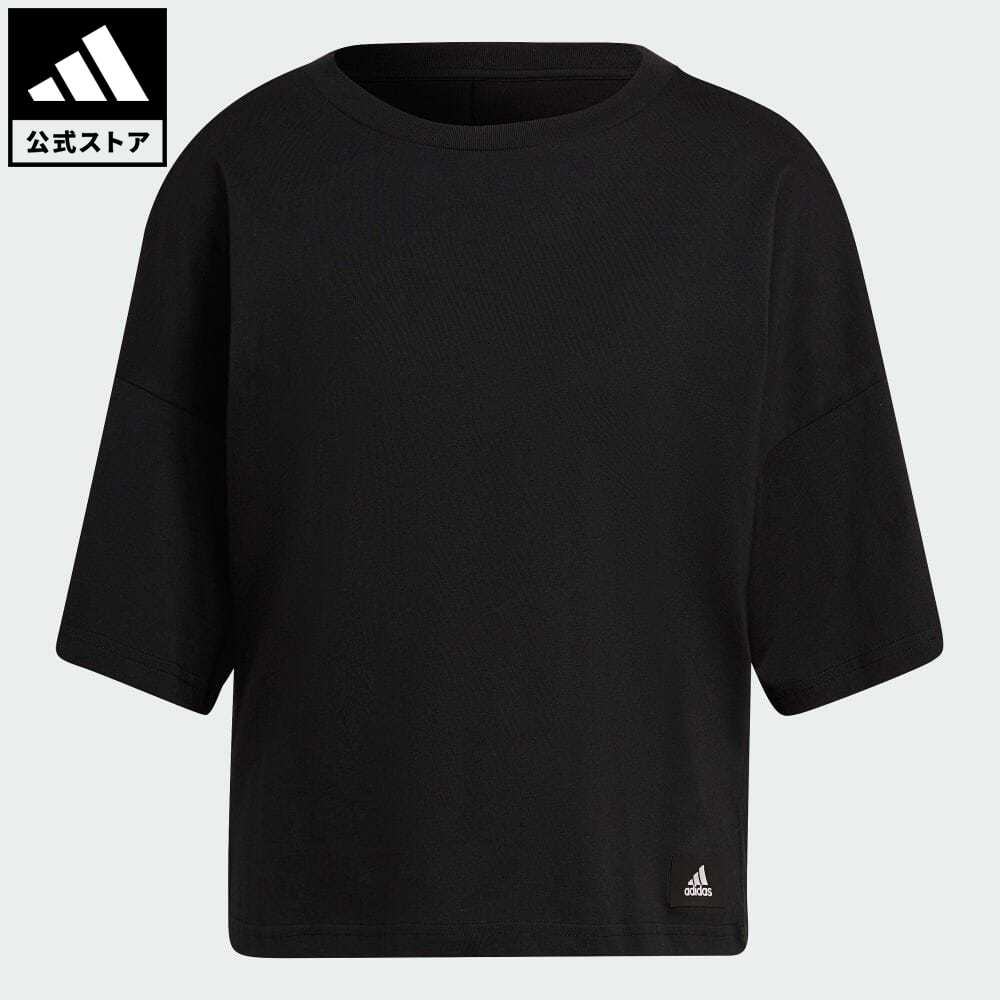 【公式】アディダス adidas 返品可 アディダス スポーツウェア フューチャー アイコン スリーストライプス 半袖Tシャツ スポーツウェア レディース ウェア・服 トップス Tシャツ 黒 ブラック HE0308 半袖 summershop22のサムネイル