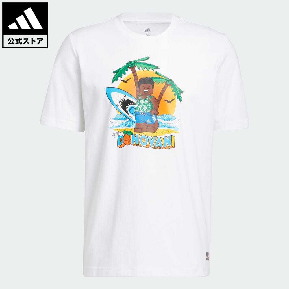 【公式】アディダス adidas 返品可 バスケットボール adidas × LEGO 半袖Tシャツ ドンビーチ メンズ ウェア・服 トップス Tシャツ 白 ホワイト HE0868 半袖