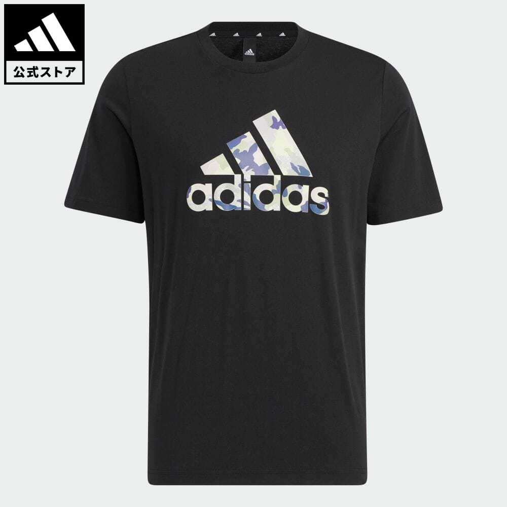 【20%OFFクーポン対象 08/19 10:00〜08/23 09:59】【公式】アディダス adidas 返品可 フューチャーアイコン カモ柄 半袖Tシャツ メンズ ウェア・服 トップス Tシャツ 黒 ブラック HE7418 半袖