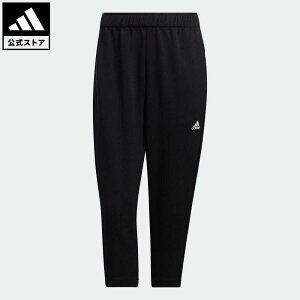 【公式】アディダス adidas 返品可 スリーストライプス ルーズフィット テーパード 3/4丈パンツ スポーツウェア レディース ウェア・服 ボトムス パンツ 黒 ブラック HC2510