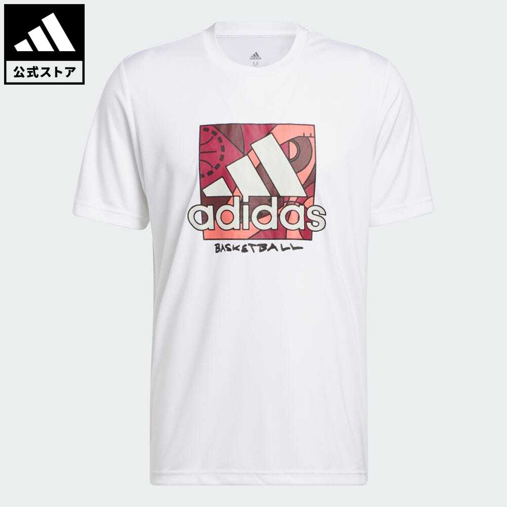 【公式】アディダス adidas 返品可 バスケットボール バッジ オブ スポーツ グラフィック 半袖Tシャツ メンズ ウェア・服 トップス Tシャツ 白 ホワイト HH7566 半袖