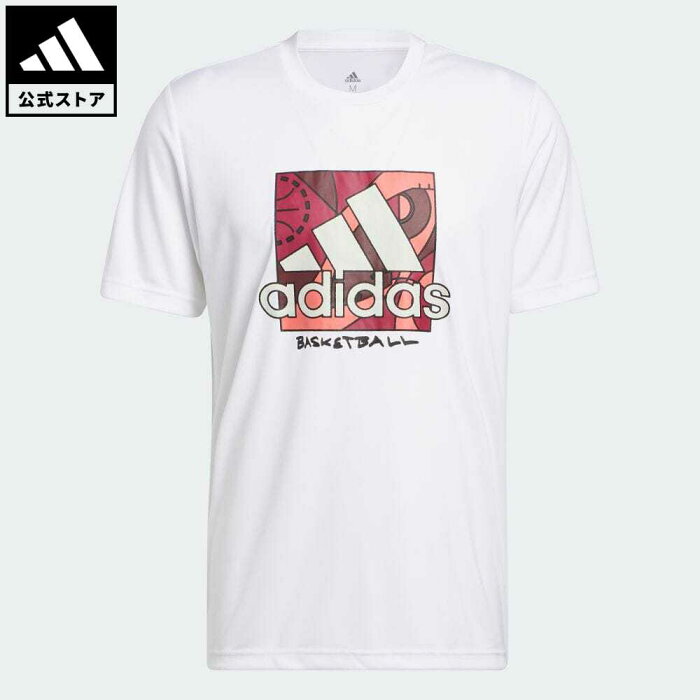【公式】アディダス adidas 返品可 バスケットボール バッジ オブ スポーツ グラフィック 半袖Tシャツ メンズ ウェア・服 トップス Tシャツ 白 ホワイト HH7566 半袖