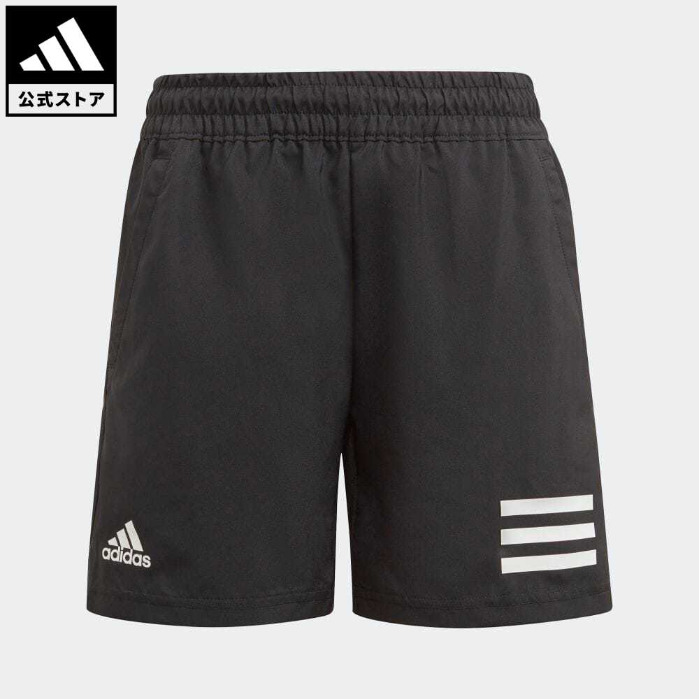 【公式】アディダス adidas 返品可 テニス クラブ テニス 3ストライプス ショーツ / Club Tennis 3-Stripes Shorts キッズ／子供用 ウェア・服 ボトムス ショートパンツ・短パン 黒 ブラック GK8184のサムネイル