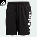 【公式】アディダス adidas 返品可 AEROREADY エッセンシャルズ チェルシー リニアロゴ ショーツ / AEROREADY Essentials Chelsea Linear Logo Shorts スポーツウェア メンズ ウェア・服 ボトムス ハーフパンツ 黒 ブラック GK9607