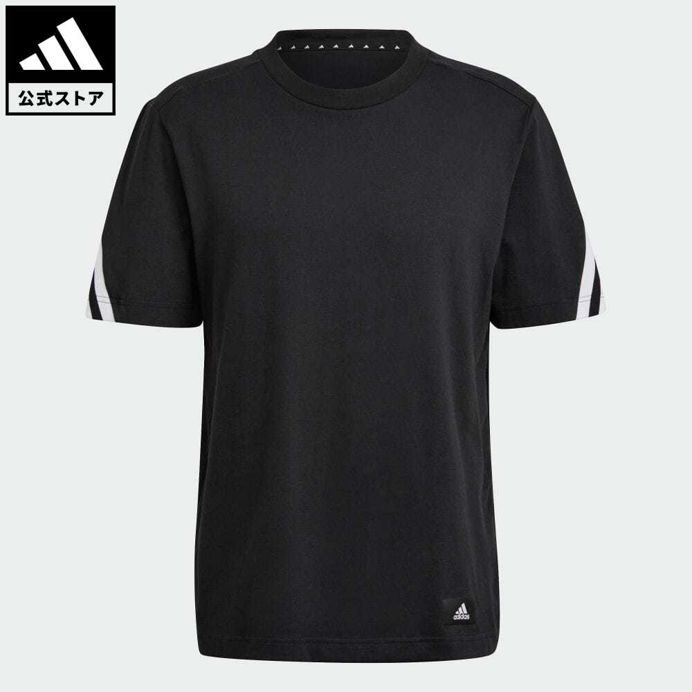 【50%OFF 2/15-2/20】 【公式】アディダス adidas 返品可 アディダス スポーツウェア フューチャー アイコン スリーストライプス 半袖Tシャツ スポーツウェア メンズ ウェア・服 トップス Tシャツ 黒 ブラック H46519 半袖のサムネイル