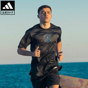【公式】アディダス adidas 返品可 ランニング Designed for Running for the Oceans 半袖Tシャツ メンズ ウェア・服 トップス Tシャツ 黒 ブラック HM1214 ランニングウェア 半袖