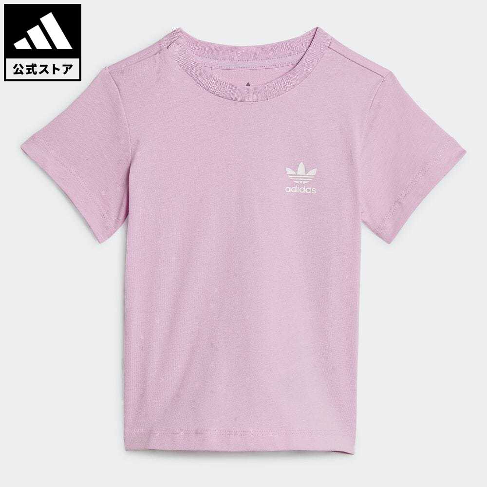【52%OFF】 【公式】アディダス adidas 返品可 アディカラー 半袖Tシャツ オリジナルス キッズ／子供用 ウェア・服 トップス Tシャツ 紫 パープル HK7466 半袖 summershop22のサムネイル