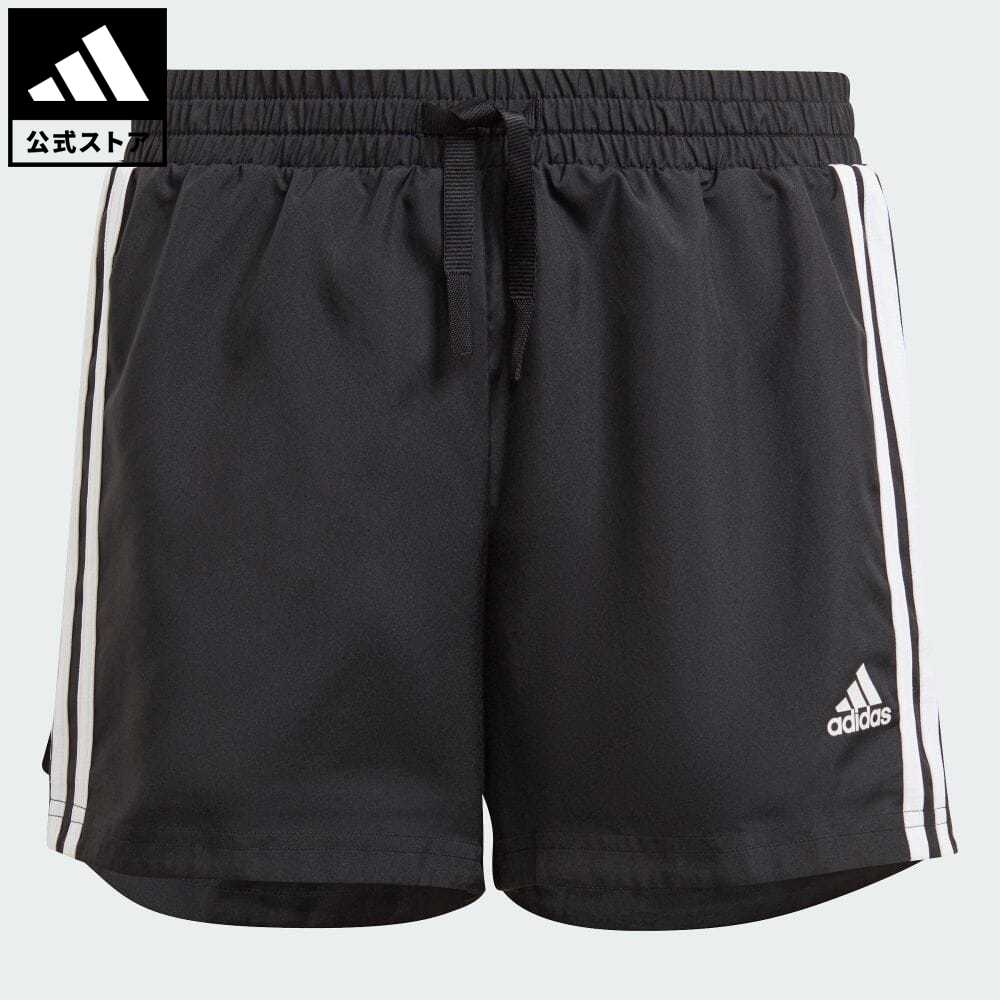 【公式】アディダス adidas 返品可 アディダス デザインド トゥ ムーブ 3ストライプス ショーツ / adidas Designed To Move 3-Stripes Shorts スポーツウェア キッズ／子供用 ウェア・服 ボトムス ショートパンツ・短パン 黒 ブラック GN1460 ポイント20倍対象のサムネイル