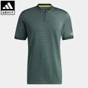 【公式】アディダス adidas 返品可 ゴルフ サイドシームレス 半袖ボタンスタンドカラーシャツ メンズ ウェア 服 トップス ポロシャツ 緑 グリーン HF6586