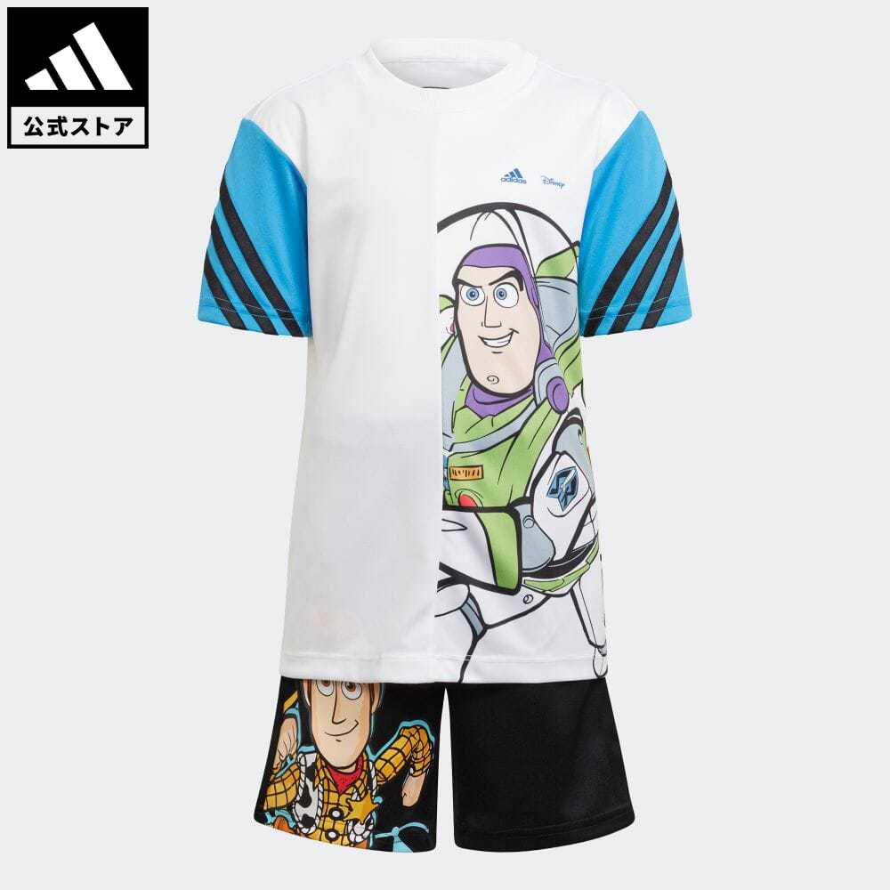 【公式】アディダス adidas 返品可 adidas × Disney トイ・ストーリー サマーセット スポーツウェア キッズ／子供用 ウェア・服 セットアップ 白 ホワイト HT9404 上下のサムネイル