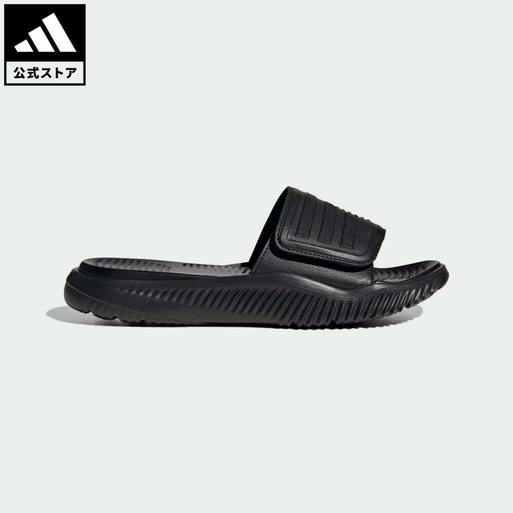 【公式】アディダス adidas 返品可 アルファバウンス サンダル / Alphabounce Slides スポーツウェア メンズ レディース シューズ 靴 サンダル Slide / スライド 黒 ブラック GY9416