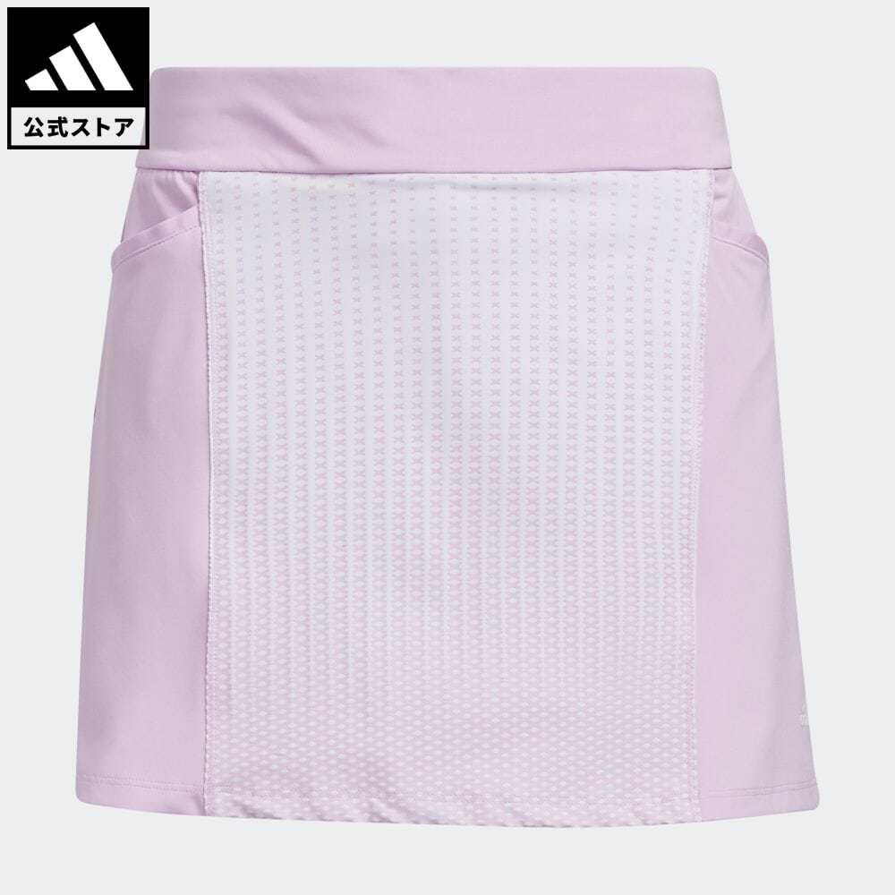 【公式】アディダス adidas 返品可 ゴルフ GIRLS グラフィック スカート キッズ／子供用 ウェア・服 ボトムス スカート 紫 パープル HG5898