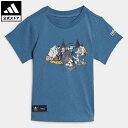 【公式】アディダス adidas 返品可 ディズニー ミッキー & フレンズ Tシャツ オリジナルス キッズ／子供用 ウェア・服 トップス Tシャツ 青 ブルー HK9777 半袖