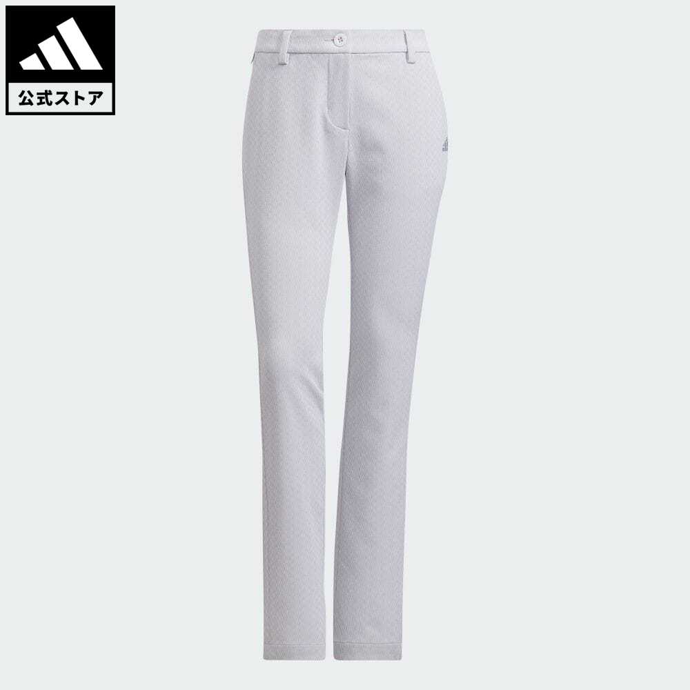 【公式】アディダス adidas 返品可 ゴルフ EX STRETCH ジャカードパンツ レディース ウェア・服 ボトムス パンツ 白 ホワイト HB3615