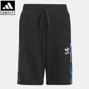 【公式】アディダス adidas 返品可 カモ ショーツ オリジナルス キッズ／子供用 ウェア・服 ボトムス ハーフパンツ 黒 ブラック HK0325 summershop22 mss23ss_2