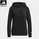 【1,000円OFFクーポン対象 03/31 10:00〜04/03 09:59】【公式】アディダス adidas 返品可 ゴルフ ビックアディダスロゴ ダンボールニット 長袖フーディー レディース ウェア・服 トップス パーカー(フーディー) スウェット（トレーナー） 黒 ブラック HG8246 トレーナー Gnot その1