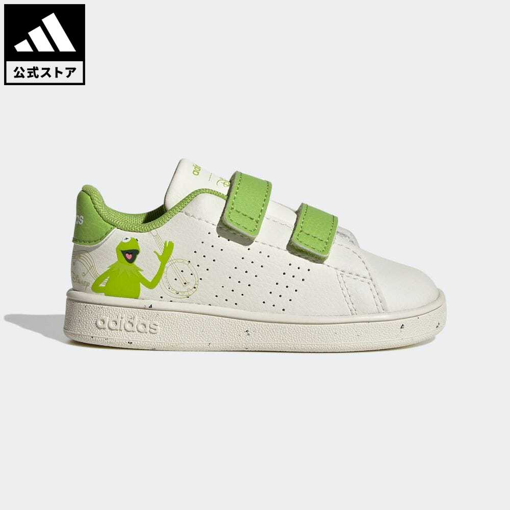 【公式】アディダス adidas 返品可 adidas × Disney アドバンコート マペット フックアンドループ / adidas × Disney Advancourt Muppets Hook-and-Loop スポーツウェア キッズ／子供用 シューズ・靴 スニーカー 白 ホワイト GY6586 テニスシューズ ローカットのサムネイル