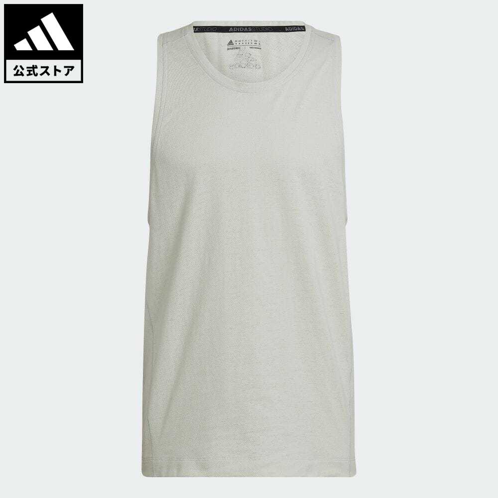 【公式】アディダス adidas 返品可 ジム・トレーニング ヨガ トレーニング タンクトップ メンズ ウェア・服 トップス タンクトップ 緑 グリーン HJ9909 トップス