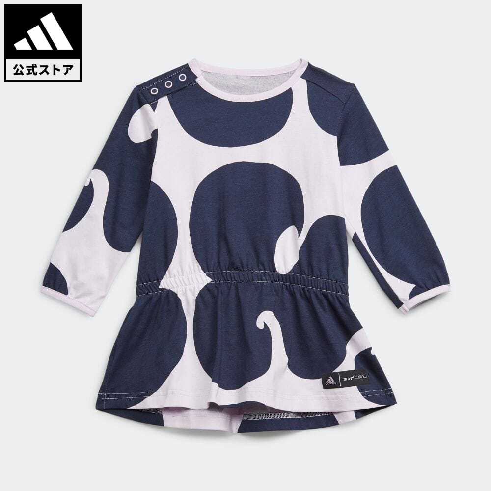 【公式】アディダス adidas 返品可 マリメッコ ワンピース スポーツウェア キッズ／子供用 ウェア・服 オールインワン ワンピース 青 ブルー HM4452