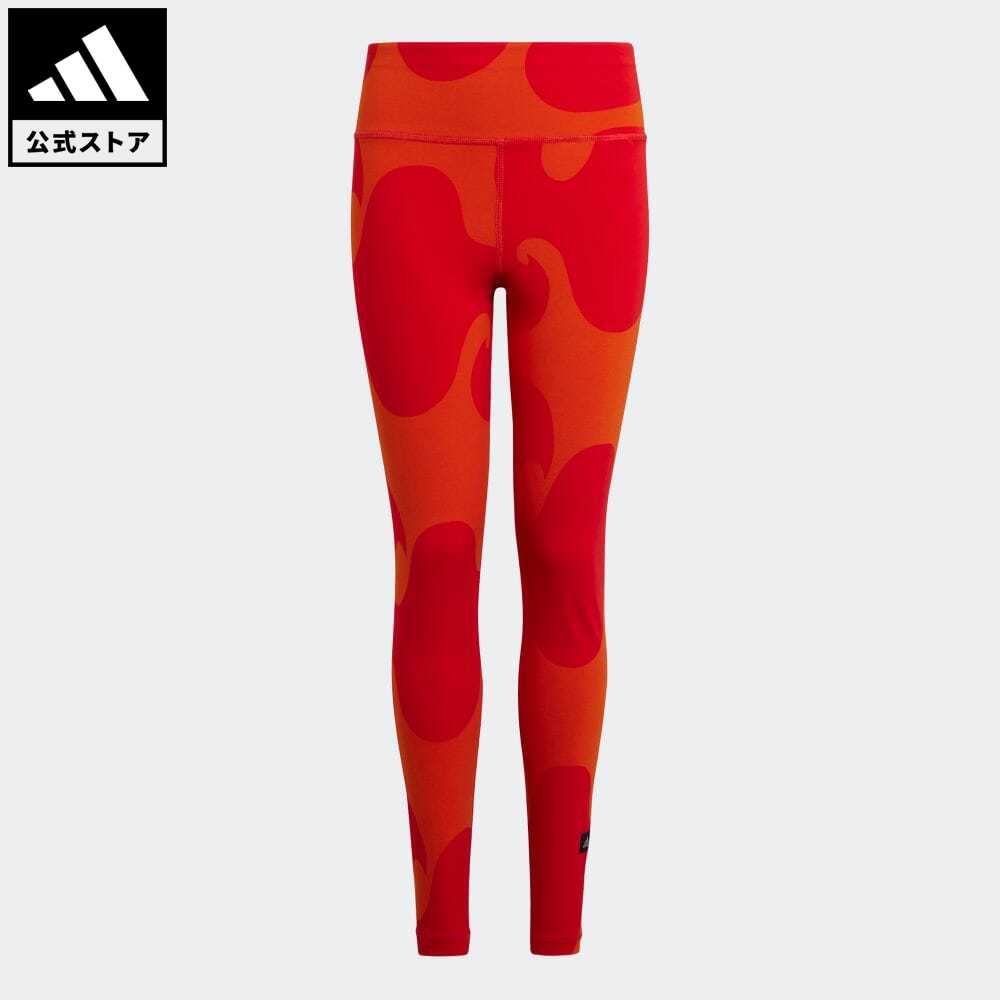 【公式】アディダス adidas 返品可 マリメッコ コットンタイツ スポーツウェア キッズ／子供用 ウェア・服 ボトムス タイツ・レギンス オレンジ HM4453 レギンス ポイント20倍対象のサムネイル
