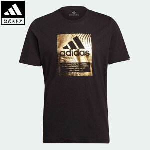 【公式】アディダス adidas 返品可 フォイルロゴ ボックスグラフィック 半袖Tシャツ スポーツウェア メンズ ウェア・服 トップス Tシャツ 黒 ブラック GS6316 半袖